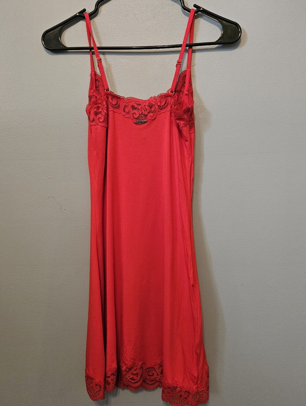 SAVAGE X FENTY Swirly Girl Sleep Chemise Red Nightgown Drsss New Small S NWT - Picture 4 of 4